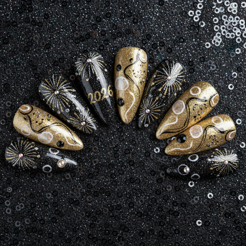 New Year's Nail Set